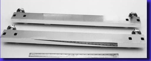 1 Meter Long Internally Water-Cooled Silicon Tangential Bendable Mirrors